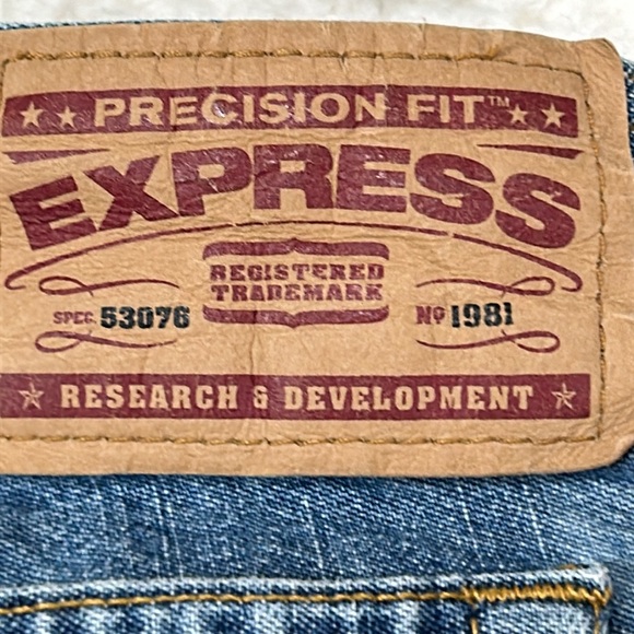 Express Y2K button front hipster flare  jeans size 5/6 - Picture 6 of 14